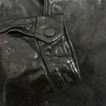 バックラッシュ 1842-05 フレンチショルダー ショールカラー レザージャケット ブラック系 XXL【美品】【中古】
