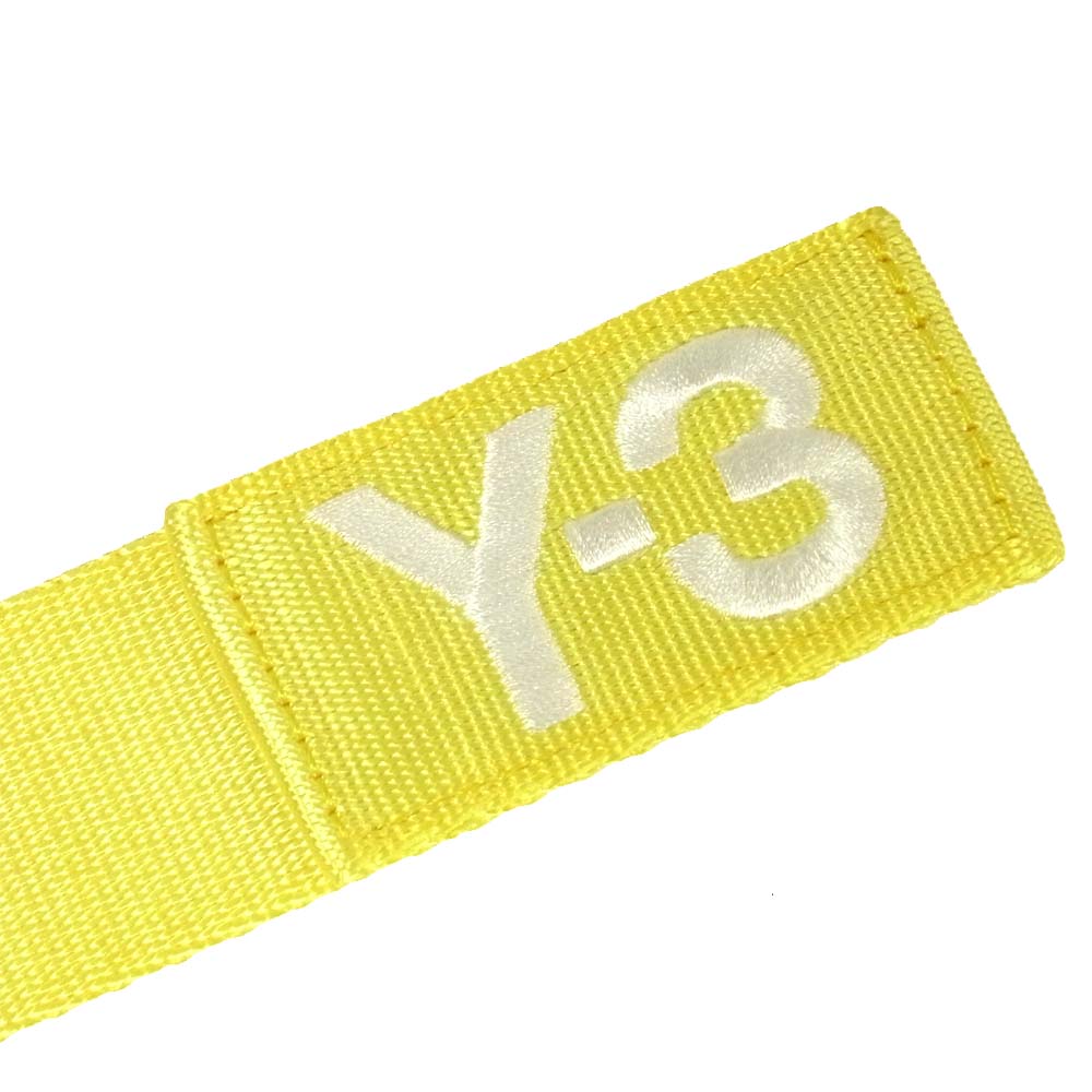 Yohji Yamamoto ヨウジヤマモト Y-3 ワイスリー DQ0645 LOGO BELT ロゴ ベルト イエロー系 M【極上美品】【中古】