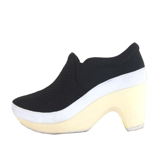 Yohji Yamamoto ヨウジヤマモト Y-3 ワイスリー B26350 SPORT CLOG ヒール スリッポン スニーカー ブラック系 23.5cm【中古】