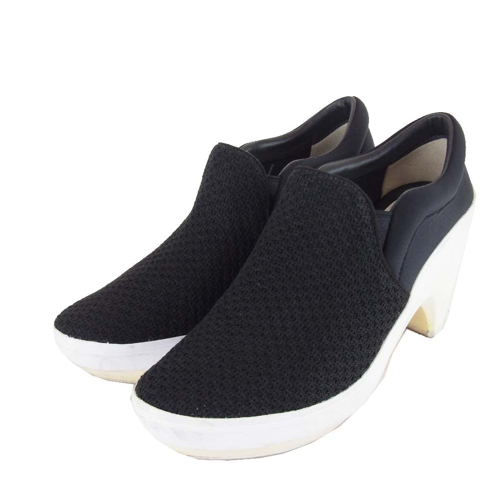 Yohji Yamamoto ヨウジヤマモト Y-3 ワイスリー B26350 SPORT CLOG ヒール スリッポン スニーカー ブラック系 23.5cm【中古】