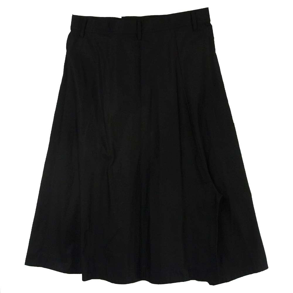 Yohji Yamamoto ヨウジヤマモト Y-3 ワイスリー BQ0226 ロゴ刺繍 フレアスカート ブラック系 S【極上美品】【中古】