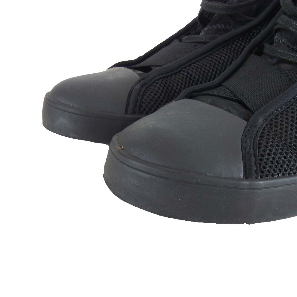 Yohji Yamamoto ヨウジヤマモト Y-3 ワイスリー B7853 LOOP COURT HI ハイカット スニーカー ブラック系 23.5cm【美品】【中古】