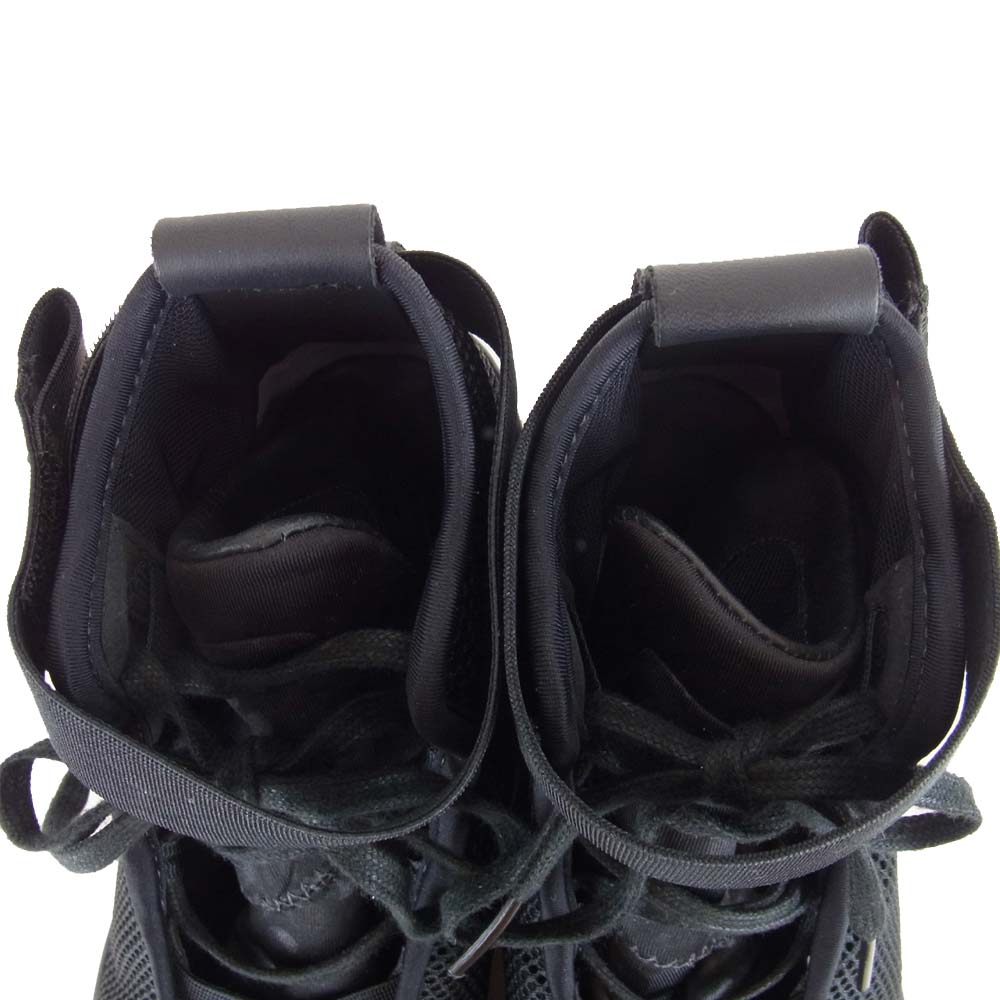 Yohji Yamamoto ヨウジヤマモト Y-3 ワイスリー B7853 LOOP COURT HI ハイカット スニーカー ブラック系 23.5cm【美品】【中古】