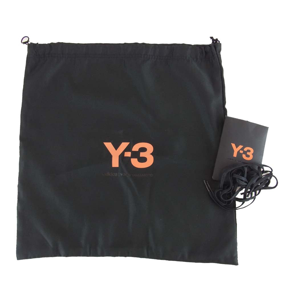 Yohji Yamamoto ヨウジヤマモト Y-3 ワイスリー B7853 LOOP COURT HI ハイカット スニーカー ブラック系 23.5cm【美品】【中古】