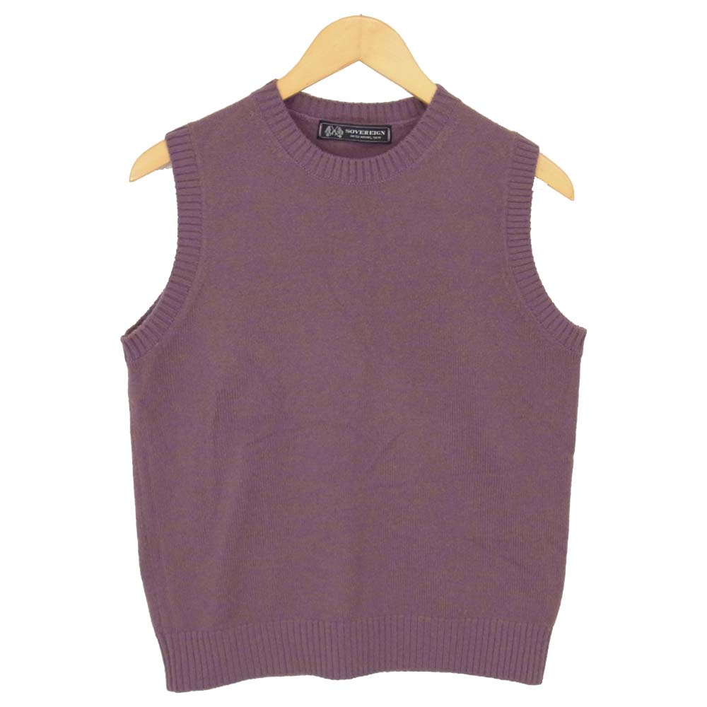 UNITED ARROWS ユナイテッドアローズ 1118-199-0328 SOVEREIGN ソブリン ウール ニット ベスト ピンク系 S【美品】【中古】