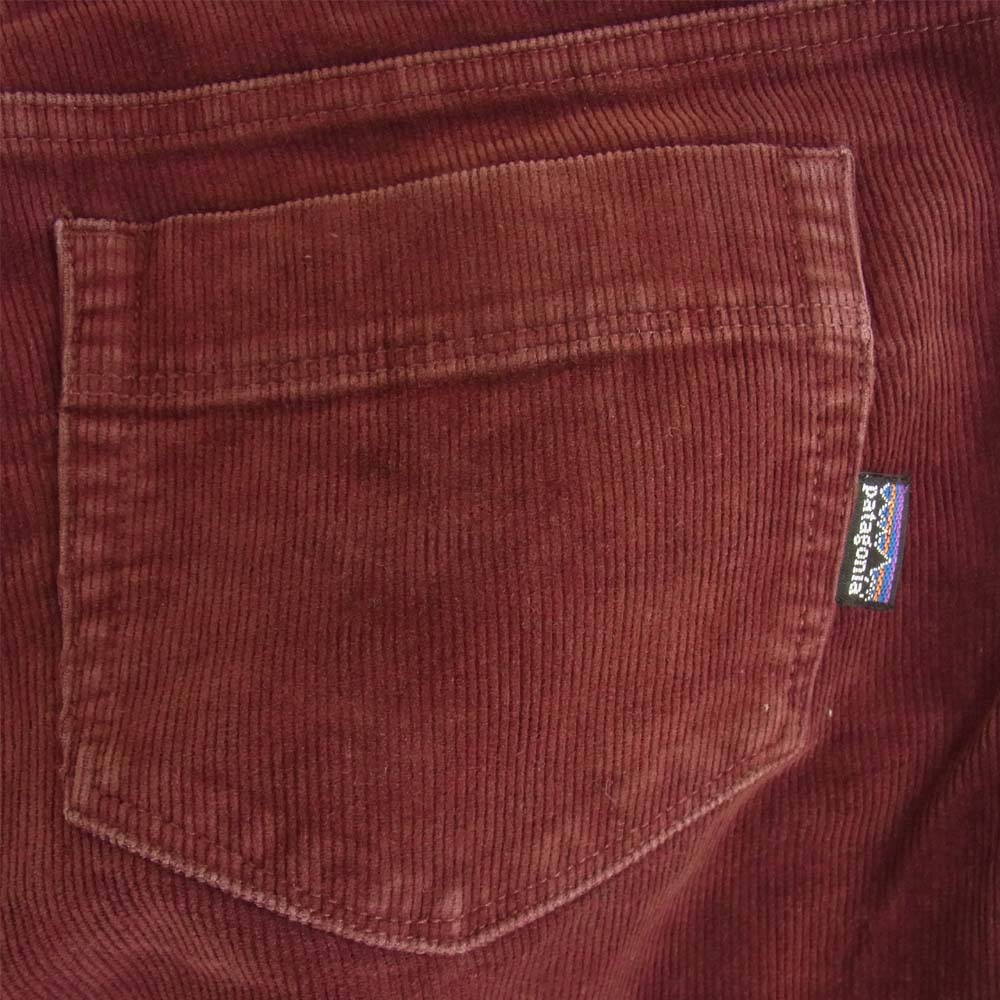 patagonia パタゴニア 55060 オーガニックコットン コーデュロイ パンツ　エンジ ワインレッド系 28【中古】