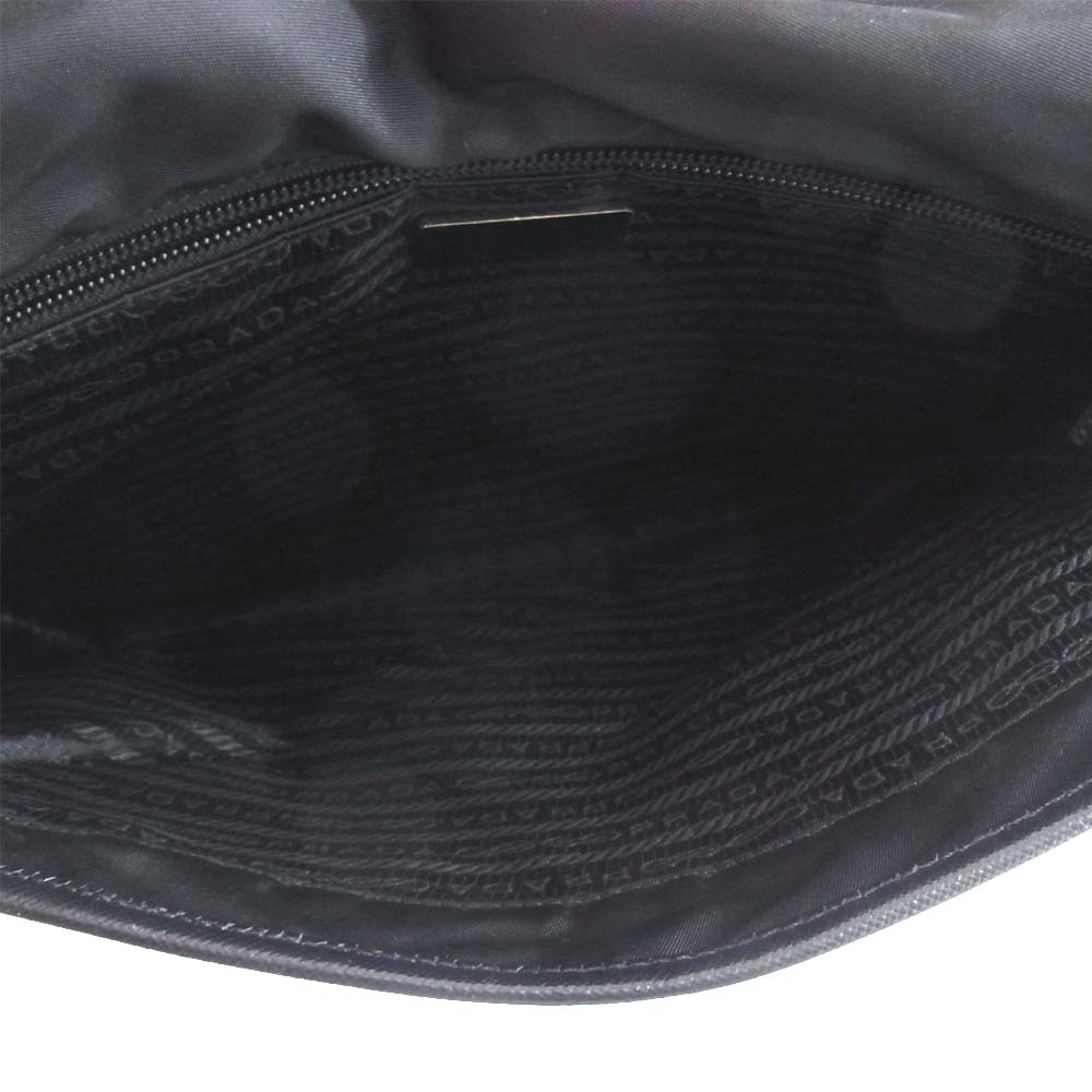 PRADA プラダ メッセンジャー ショルダーバッグ ブラック系【中古】
