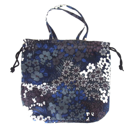 BOHEMIANS ボヘミアンズ 花柄 バッグ ネイビー系【中古】