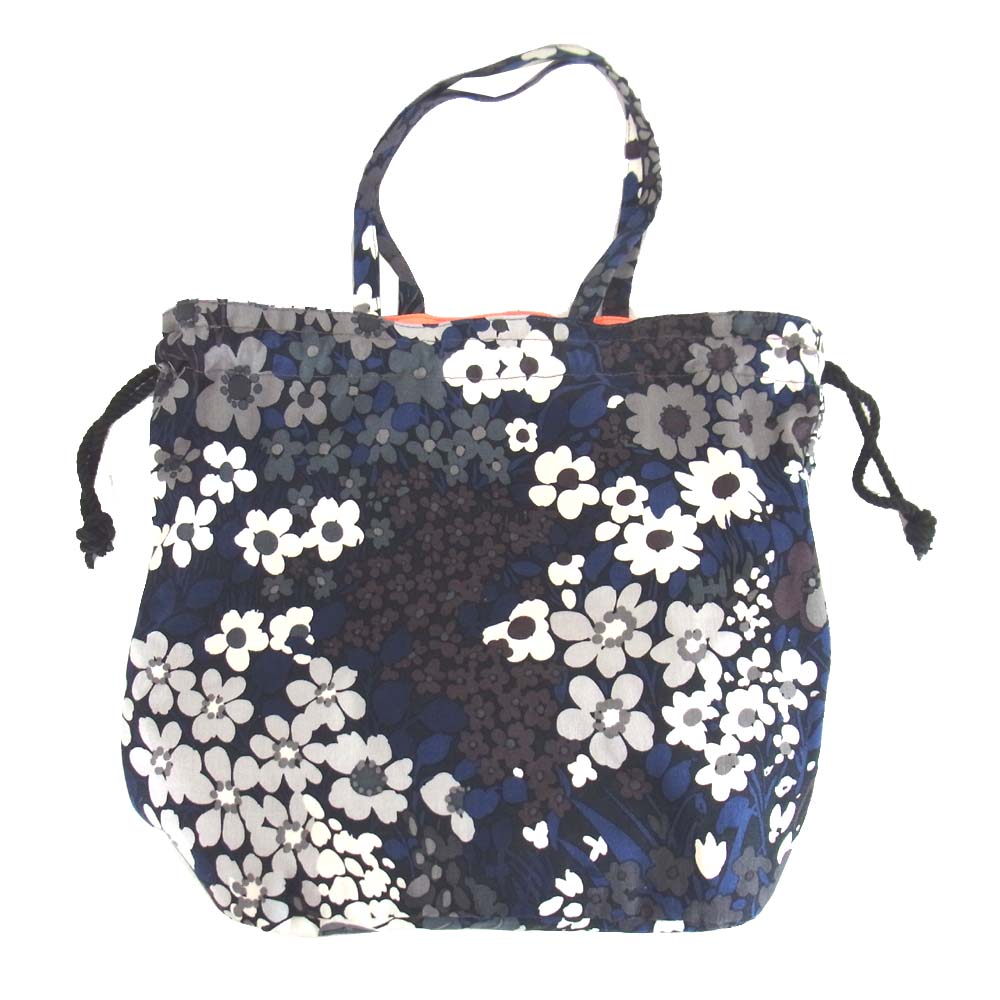 BOHEMIANS ボヘミアンズ 花柄 バッグ ネイビー系【中古】