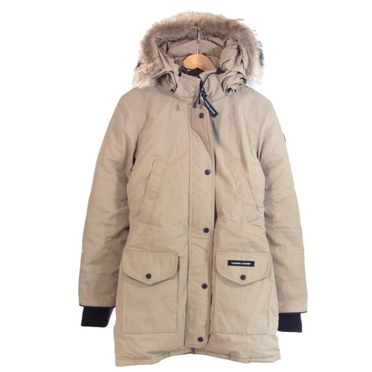 CANADA GOOSE カナダグース 6550L TRILLIUM PARKA トリリウム パーカ ダウン ジャケット ベージュ系【中古】