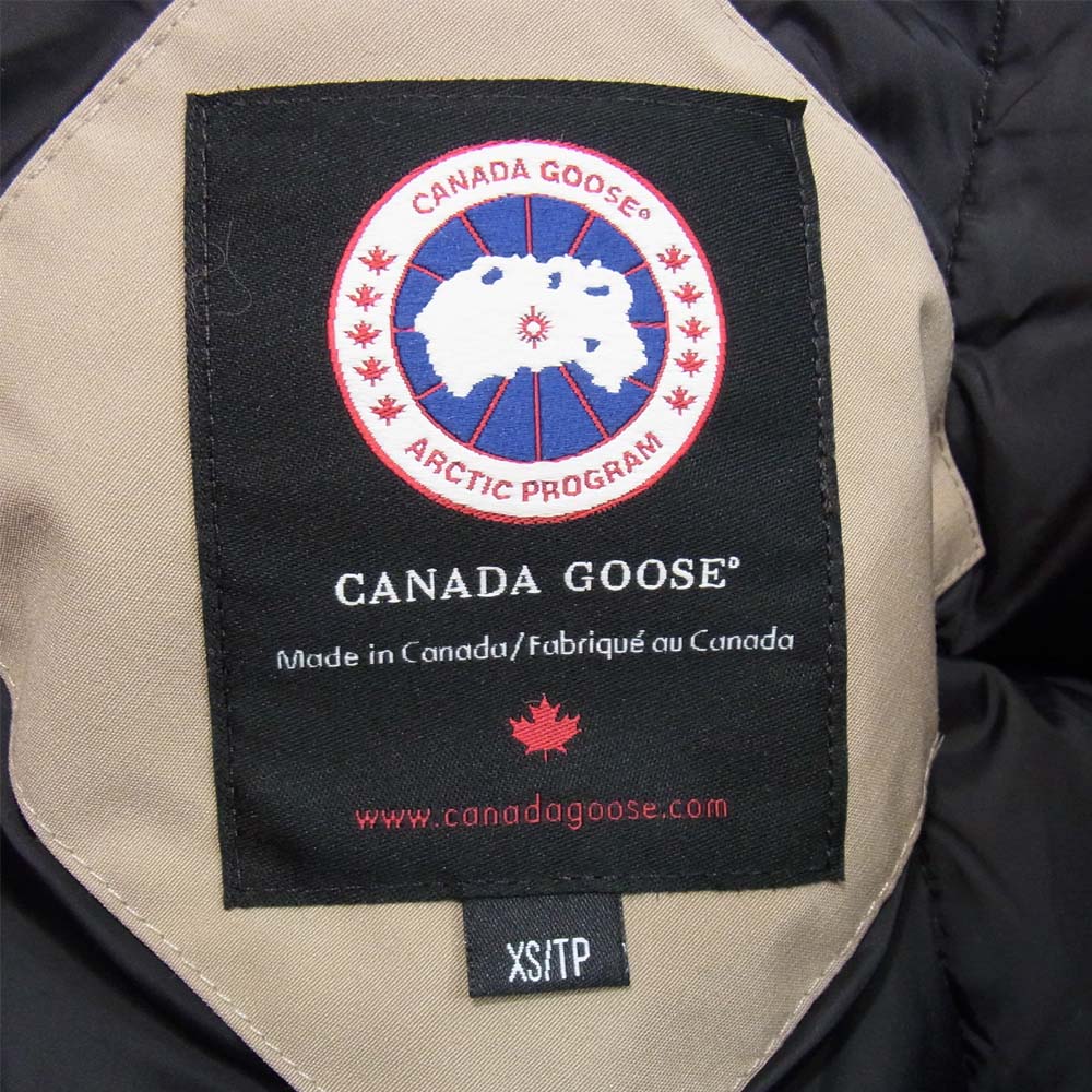 CANADA GOOSE カナダグース 6550L TRILLIUM PARKA トリリウム パーカ ダウン ジャケット ベージュ系【中古】