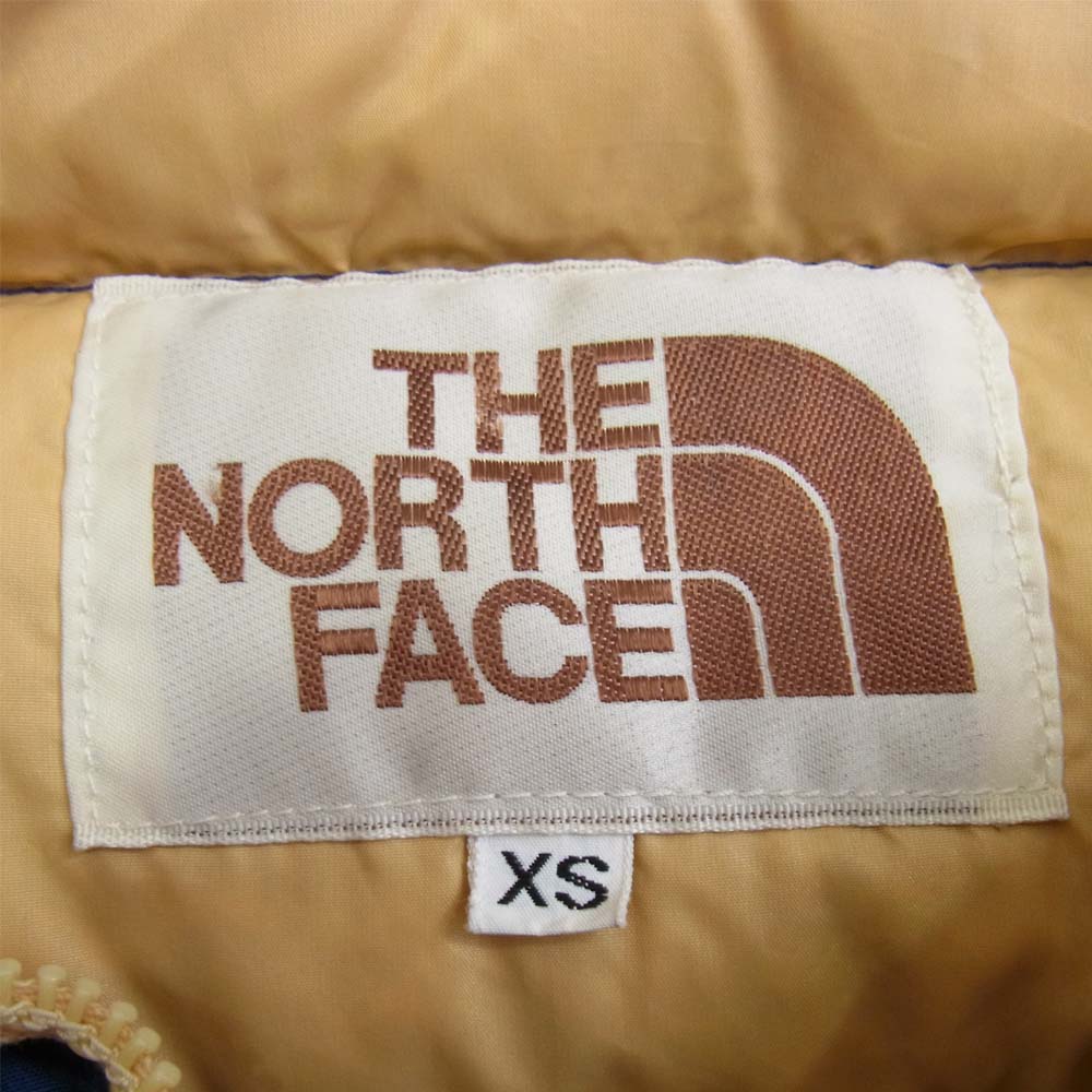 THE NORTH FACE ノースフェイス 茶タグ ダウン ジャケット ネイビー系 XS【中古】