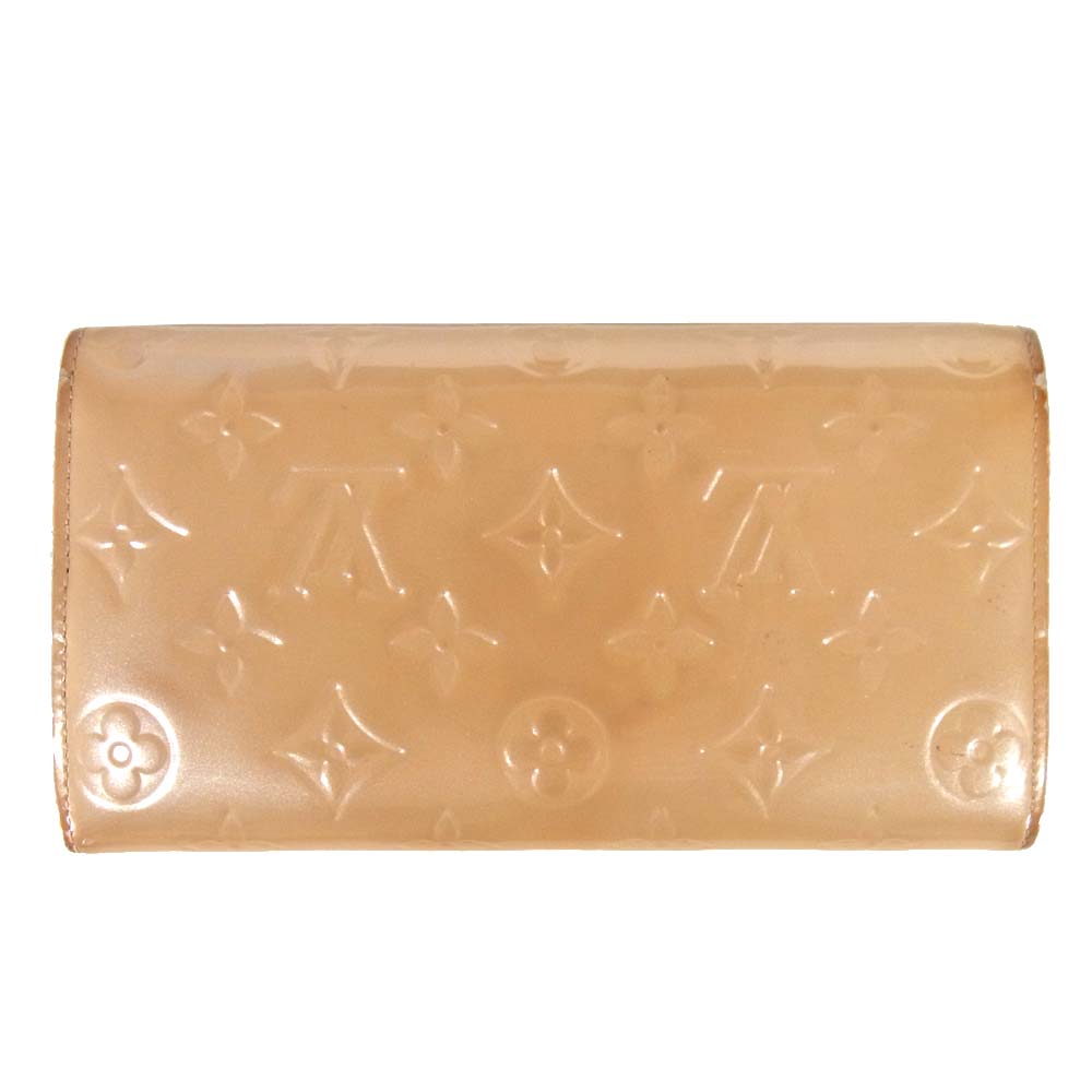 LOUIS VUITTON ルイ・ヴィトン ポルトフォイユ サラ ヴェルニ 長財布 ベージュ系【中古】