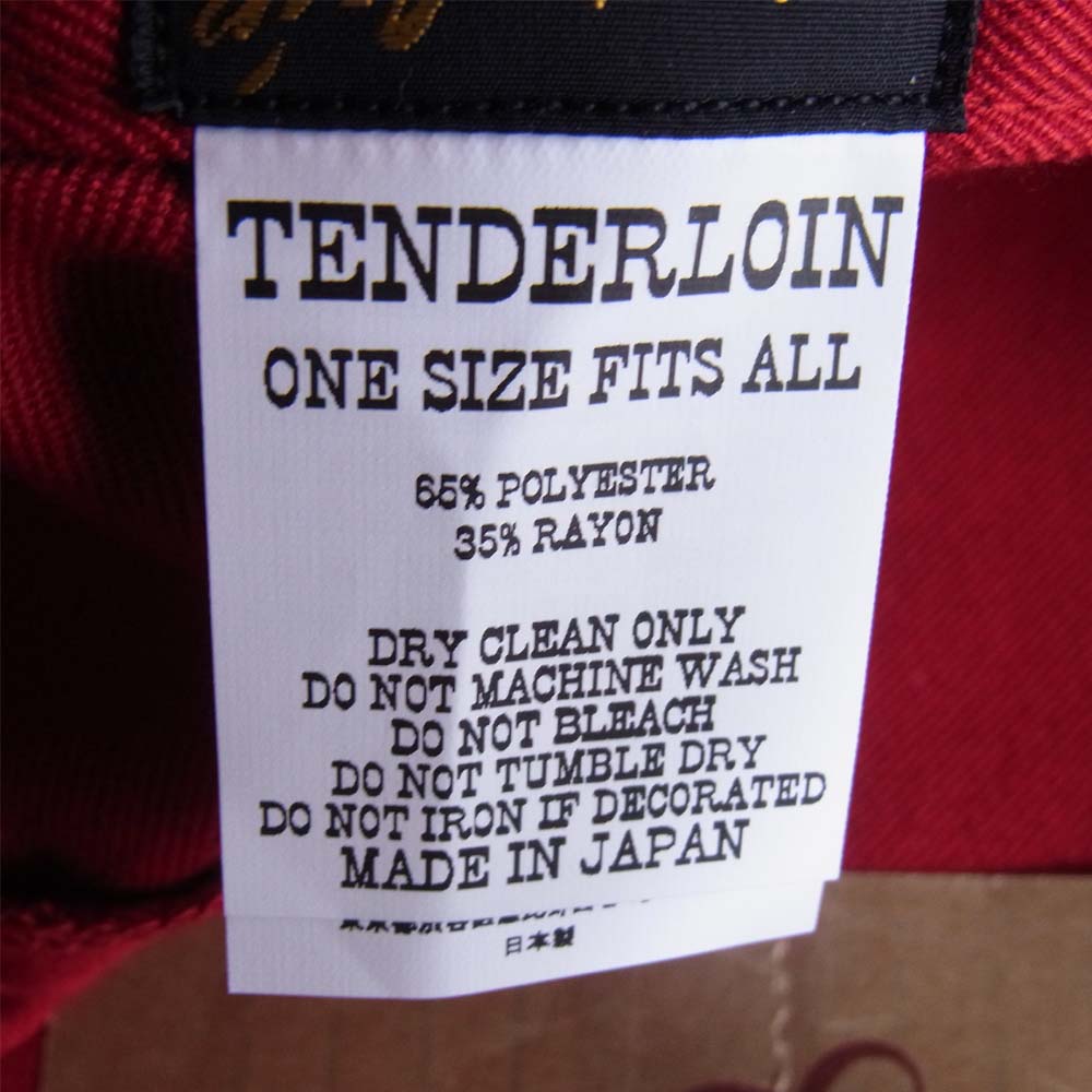 TENDERLOIN テンダーロイン V/J HAT U ハット レッド系 ONE SIZE FITS ALL【美品】【中古】