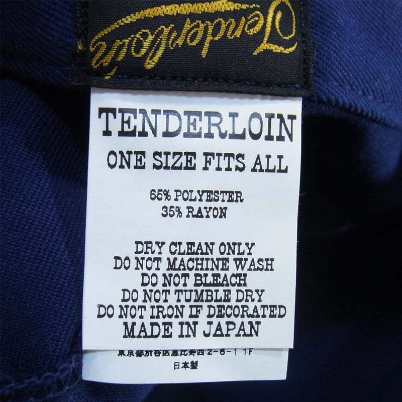 TENDERLOIN テンダーロイン V/J HAT U ハット 日本製 ブルー系【美品】【中古】