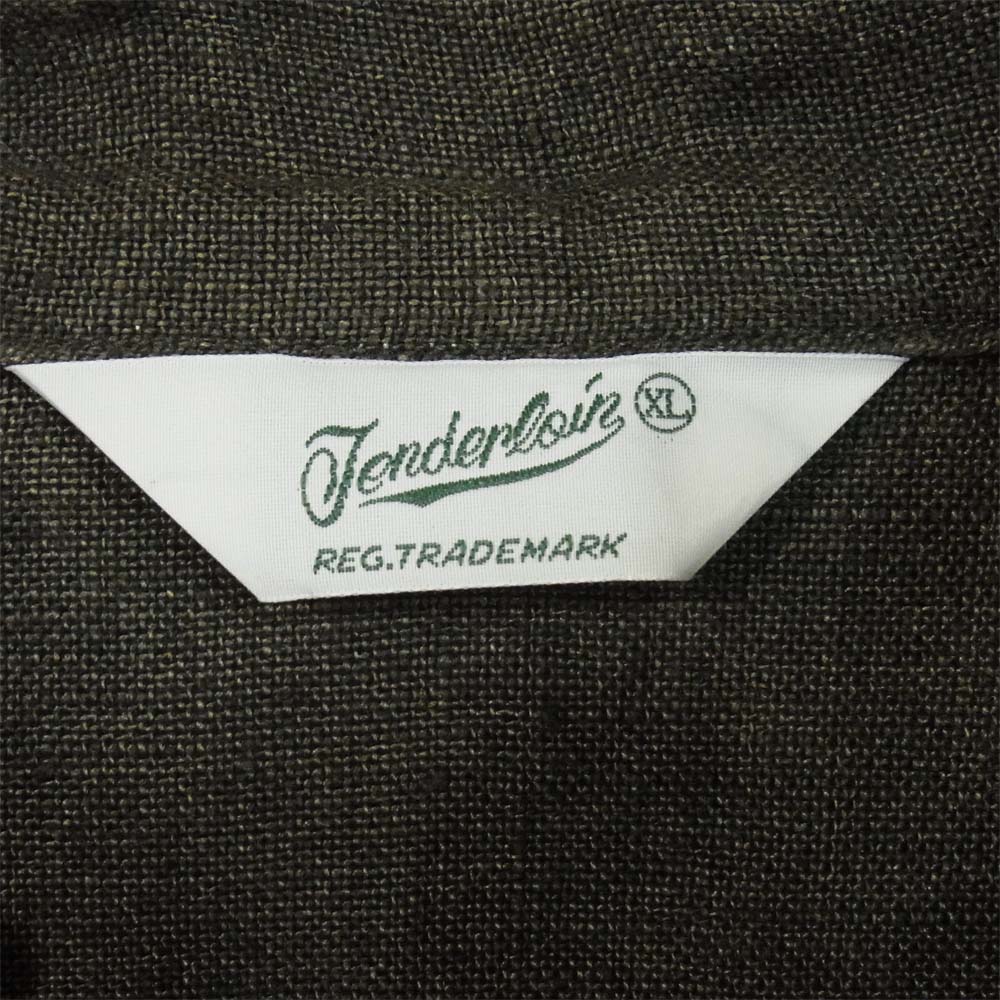 TENDERLOIN テンダーロイン LINEN SWING TOP リネン スウィング トップ ジャケット カーキ系 XL【中古】