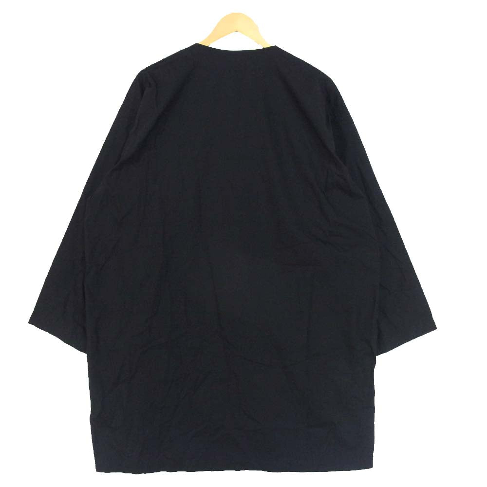 TENDERLOIN テンダーロイン SLUB EMBROIDERY COAT スラブ エンブロイダリー コート ブラック系 XL【美品】【中古】