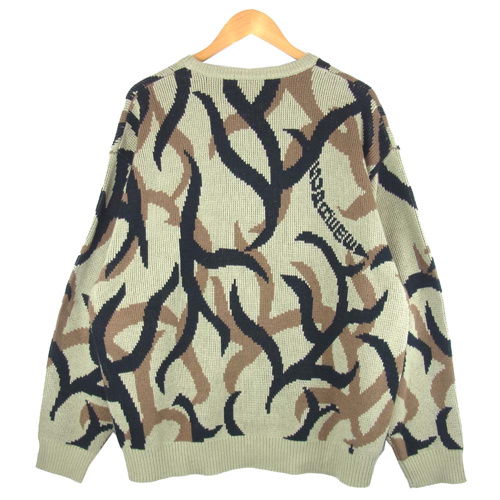 Supreme シュプリーム 19AW Tribal camo Sweater トライバル カモ ニット マルチカラー系 XL【中古】