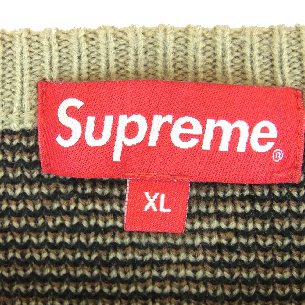 Supreme シュプリーム 19AW Tribal camo Sweater トライバル カモ ニット マルチカラー系 XL【中古】