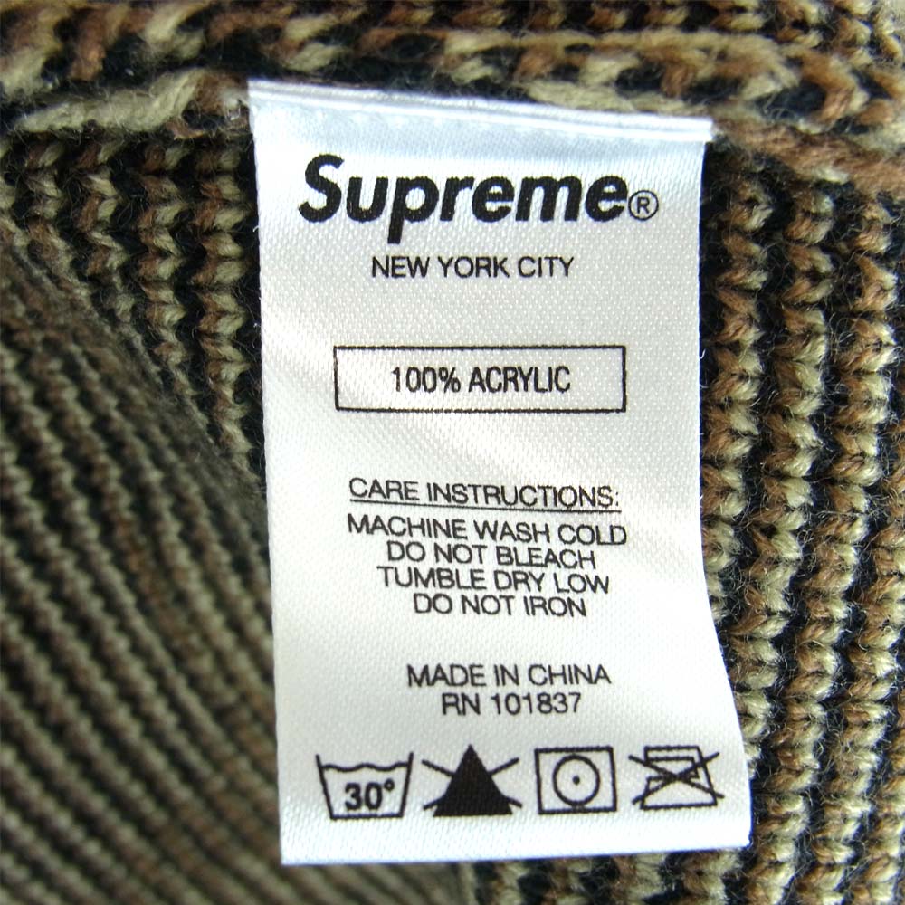 Supreme シュプリーム 19AW Tribal camo Sweater トライバル カモ ニット マルチカラー系 XL【中古】