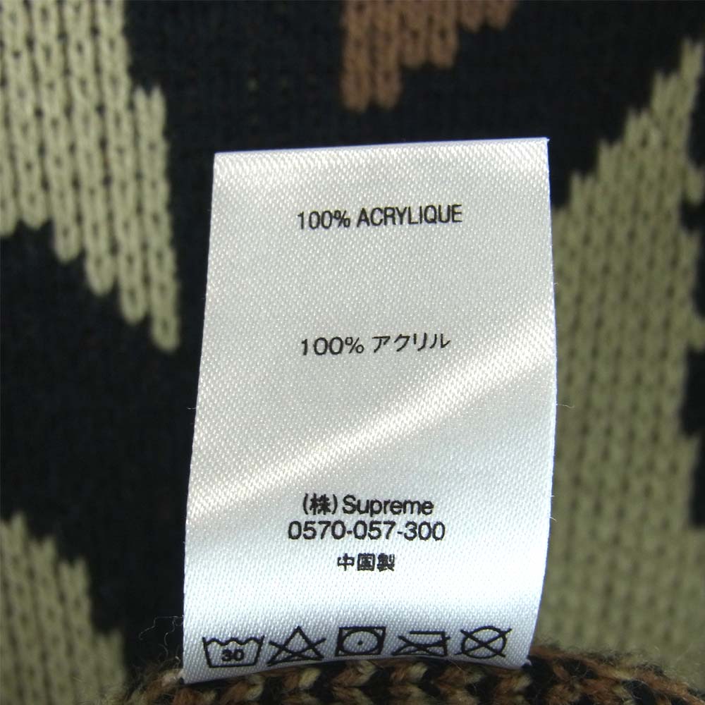Supreme シュプリーム 19AW Tribal camo Sweater トライバル カモ ニット マルチカラー系 XL【中古】