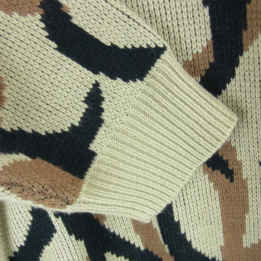 Supreme シュプリーム 19AW Tribal camo Sweater トライバル カモ ニット マルチカラー系 XL【中古】