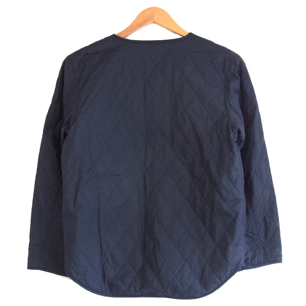 ORCIVAL オーシバル ノーカラー コットン キルティング ジャケット ネイビー系 1【中古】