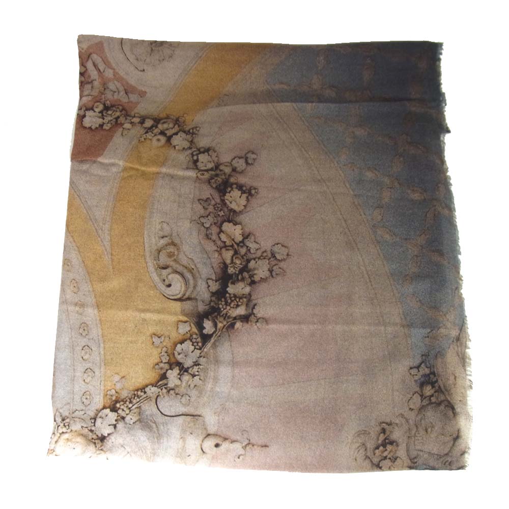 Faliero Sarti ファリエロサルティ モニカ サルティ ヴァージン ウール ストール マフラー ベージュ系【中古】