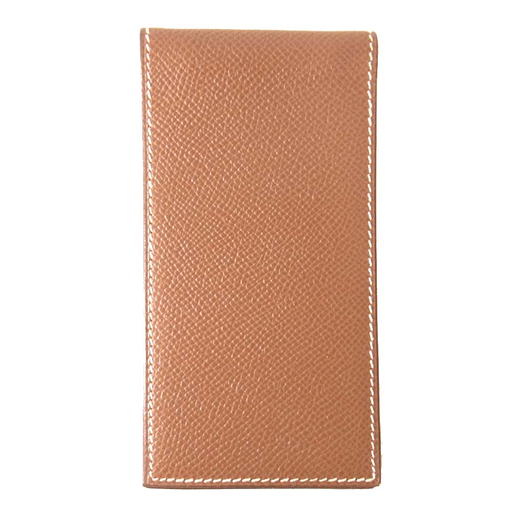 HERMES エルメス フラップ シェーブル 手帳カバー ケース ブラウン系【中古】