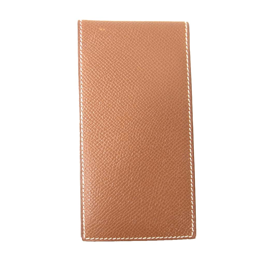 HERMES エルメス フラップ シェーブル 手帳カバー ケース ブラウン系【中古】