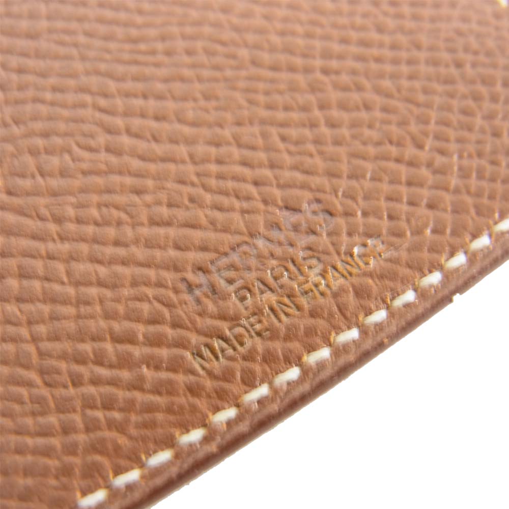 HERMES エルメス フラップ シェーブル 手帳カバー ケース ブラウン系【中古】