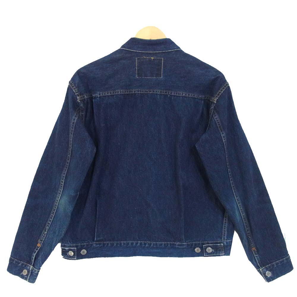 Levi's リーバイス 米国バレンシア工場製 ボタン裏555 507XX 2nd デニムジャケット  インディゴブルー系 44【中古】