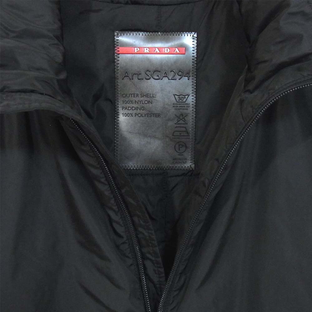 PRADA プラダ Art SGA294 中綿 ナイロン コート ブラック系 Tg.52【中古】