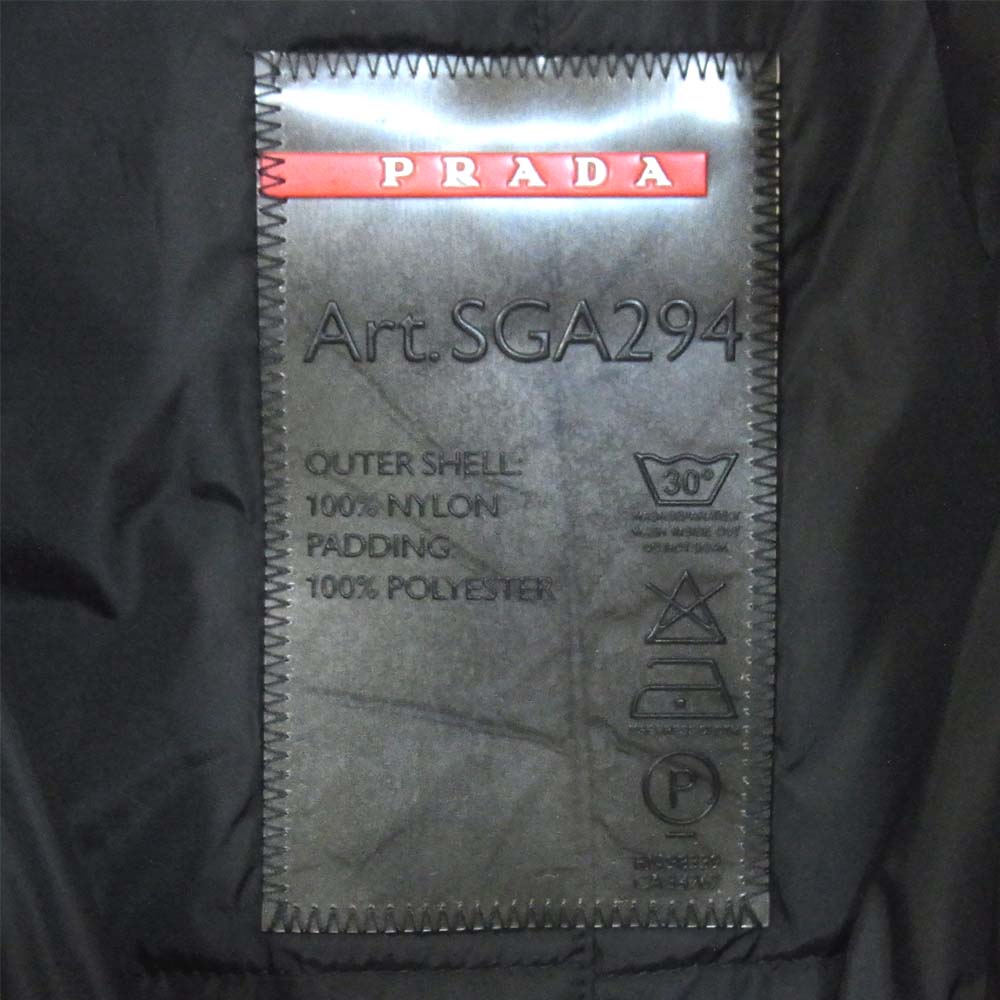 PRADA プラダ Art SGA294 中綿 ナイロン コート ブラック系 Tg.52【中古】