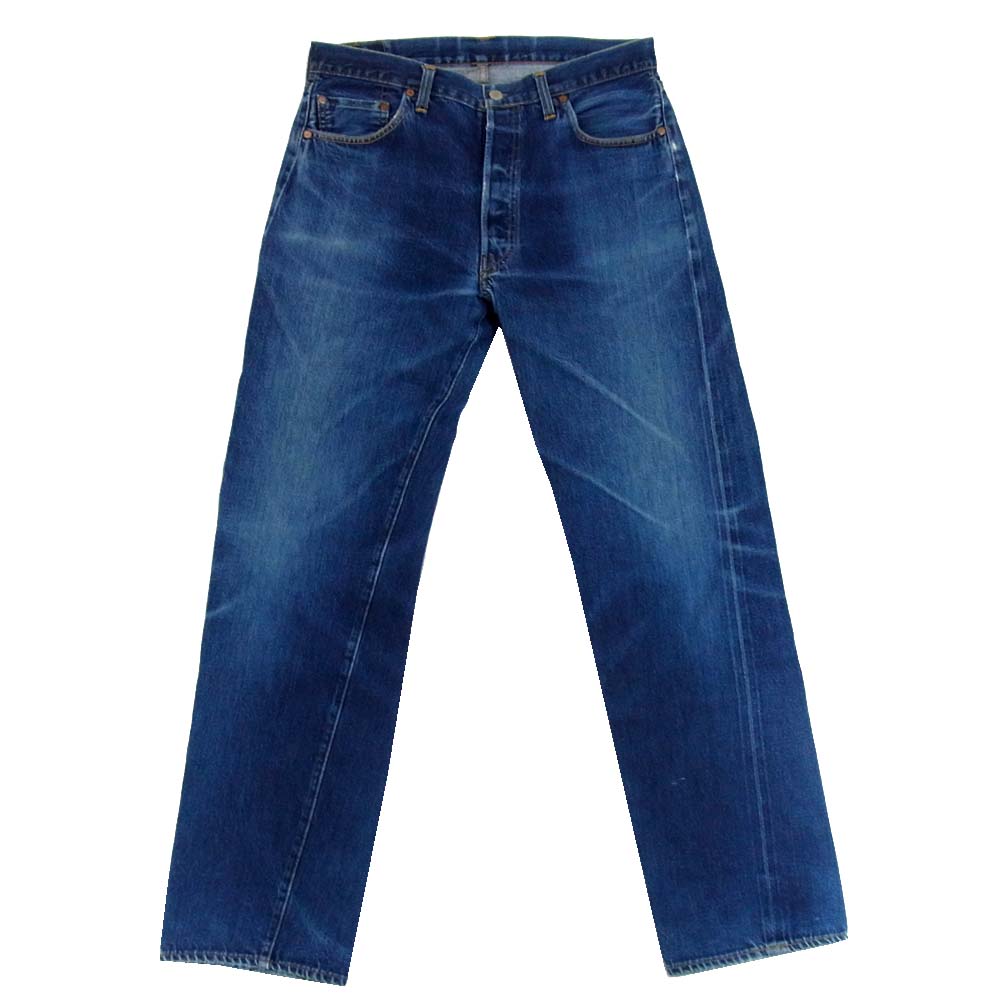 Levi's リーバイス 米国バレンシア工場製 ボタン裏555 501XX デニムパンツ インディゴブルー系 36【中古】