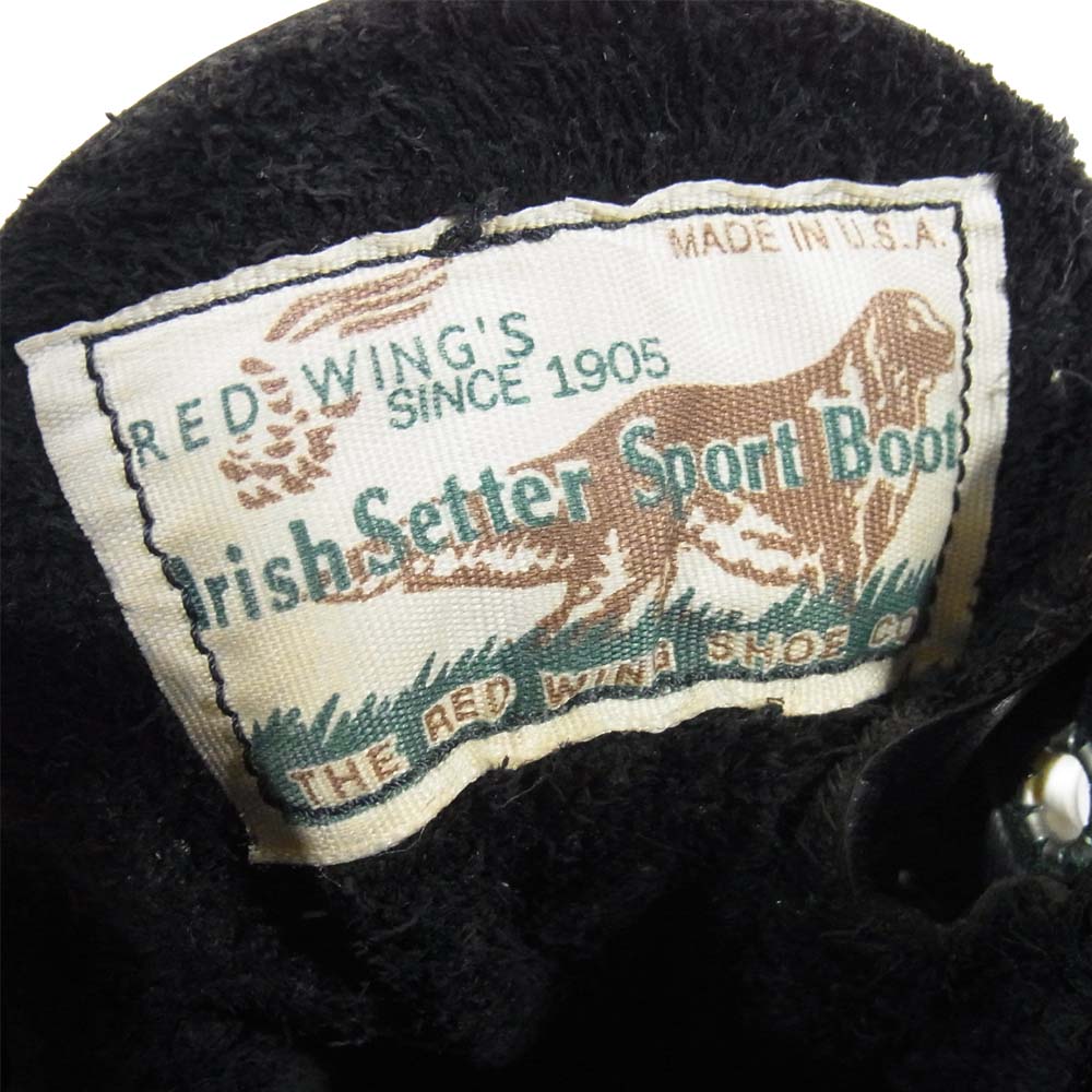 RED WING レッドウィング 四角犬復刻 8179 アイリッシュセッター ブラック系 9【中古】