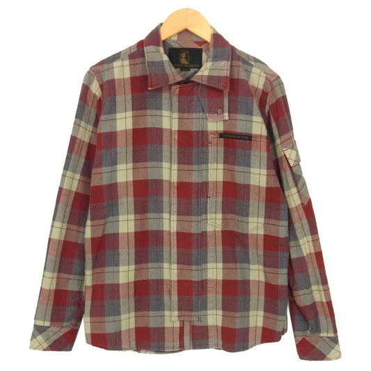 HYSTERIC GLAMOUR ヒステリックグラマー 0294AH01 チェック ウール 長袖シャツ レッド系 M【中古】