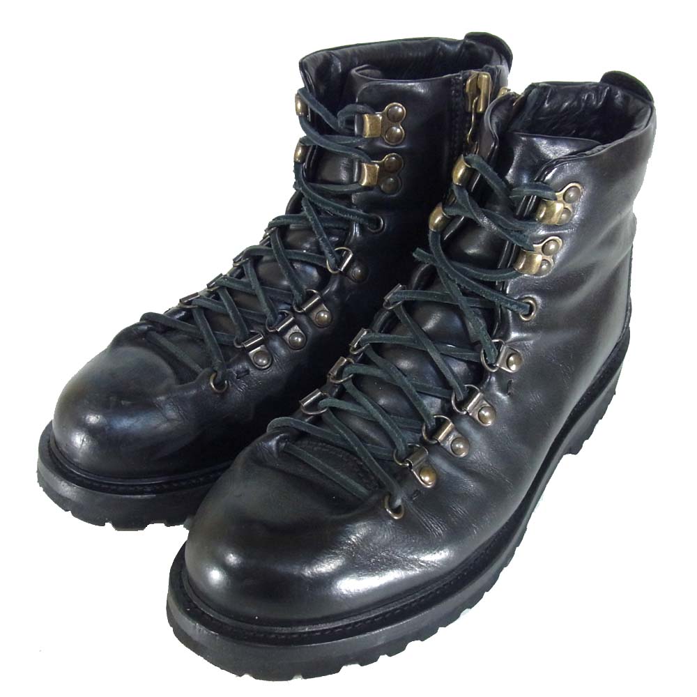 BUTTERO ブッテロ B4950 サイドジップ トレッキング ブーツ ブラック系 39【中古】
