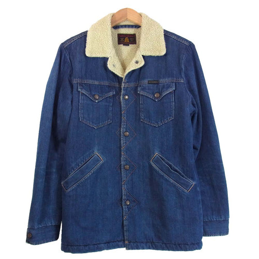 HYSTERIC GLAMOUR ヒステリックグラマー 02183AC07 デニム ボア ランチジャケット コート インディゴブルー系 S【中古】