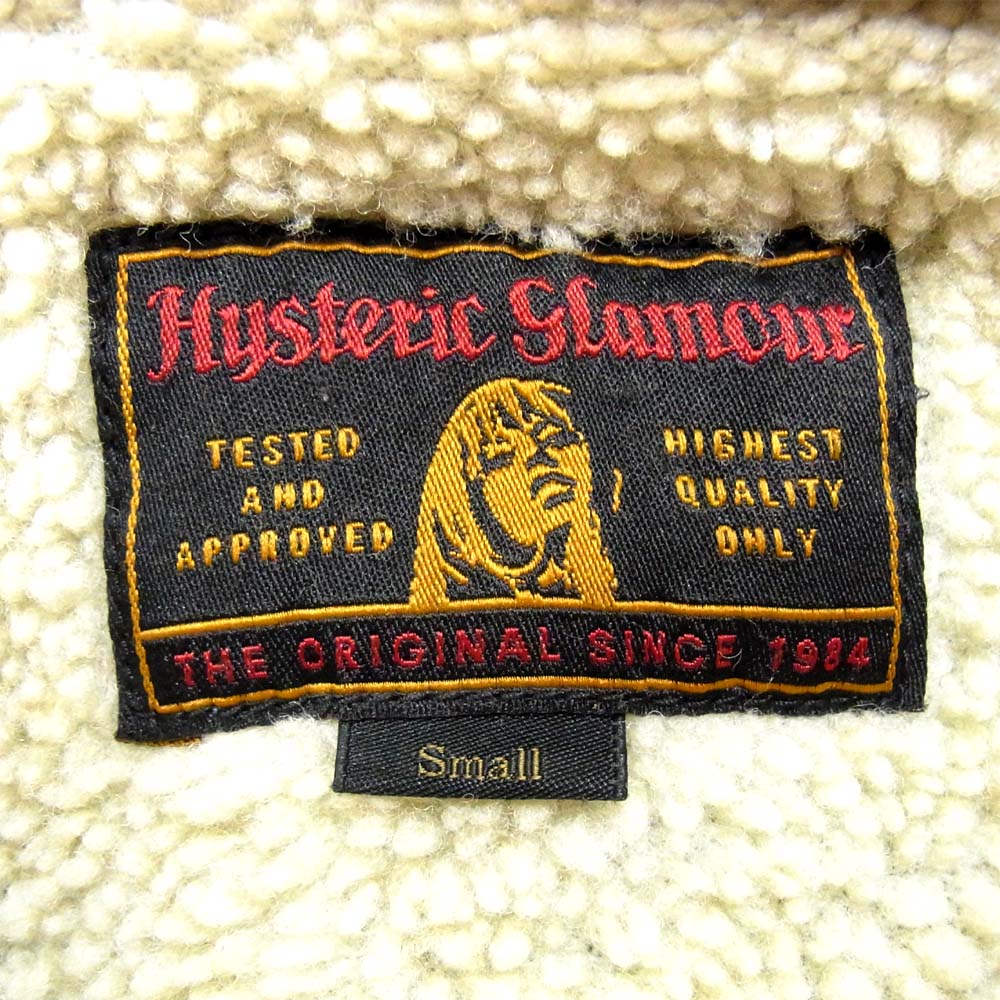 HYSTERIC GLAMOUR ヒステリックグラマー 02183AC07 デニム ボア ランチジャケット コート インディゴブルー系 S【中古】