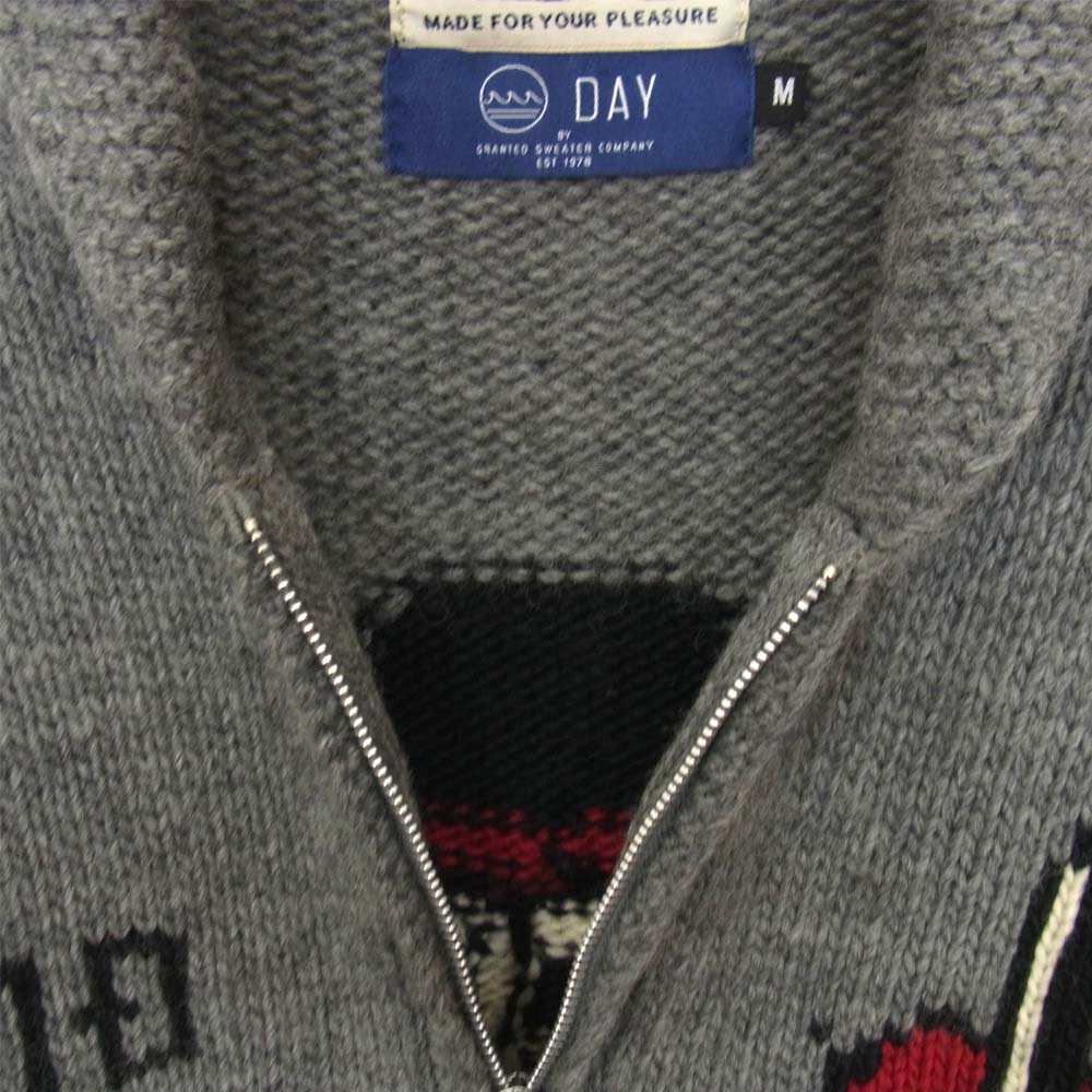 HYSTERIC GLAMOUR ヒステリックグラマー 02173ND05 Granted HYSTERIC カウチンセーター スカル ダイス グレー系 M【中古】