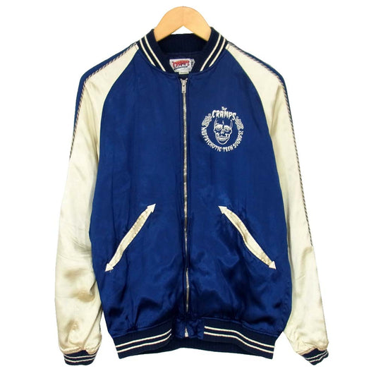 HYSTERIC GLAMOUR ヒステリックグラマー 16SS 0261AB05 THE CRAMPS 刺繍 スカジャン ブルー系 M【中古】