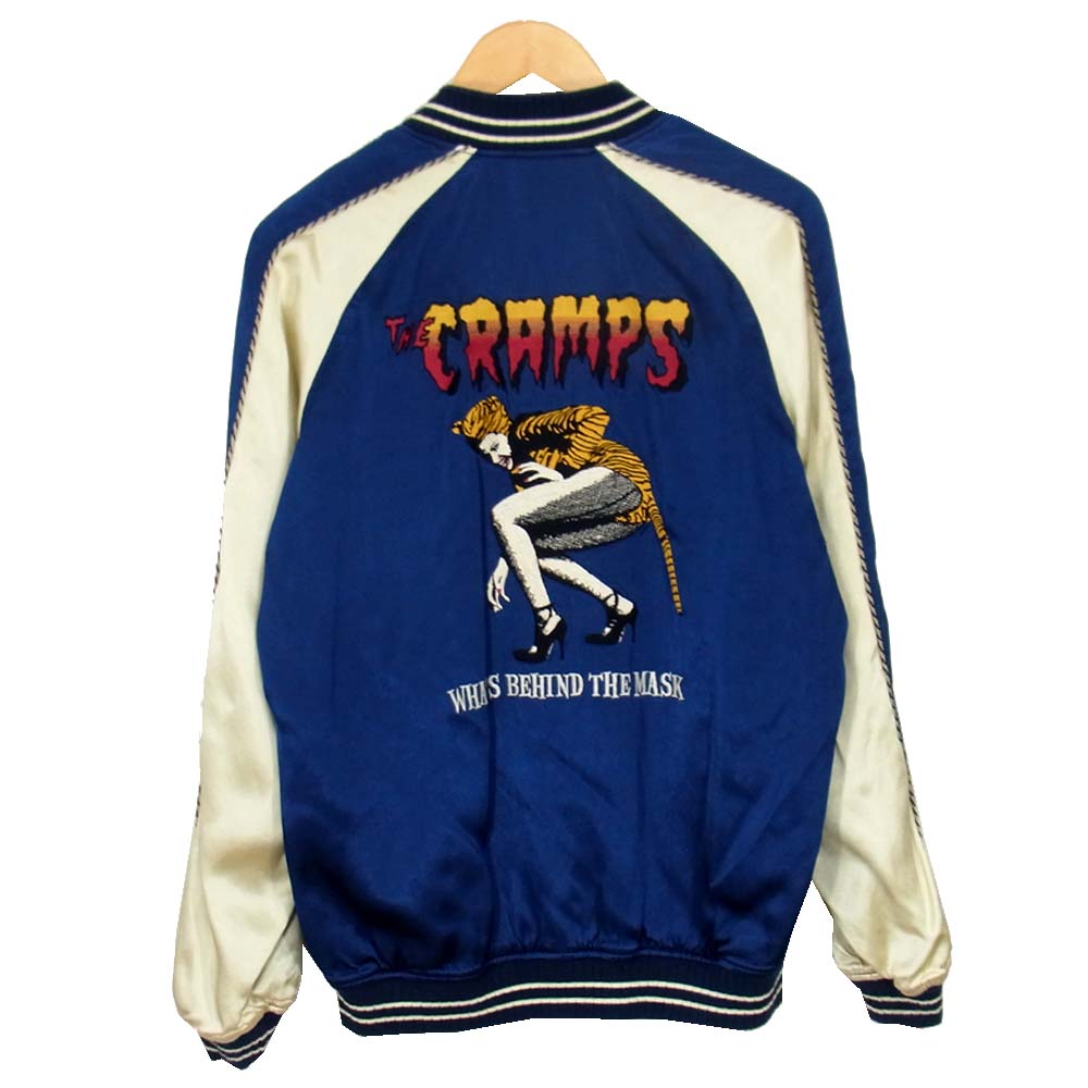 HYSTERIC GLAMOUR ヒステリックグラマー 16SS 0261AB05 THE CRAMPS 刺繍 スカジャン ブルー系 M【中古】