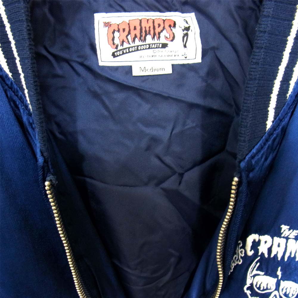 HYSTERIC GLAMOUR ヒステリックグラマー 16SS 0261AB05 THE CRAMPS 刺繍 スカジャン ブルー系 M【中古】