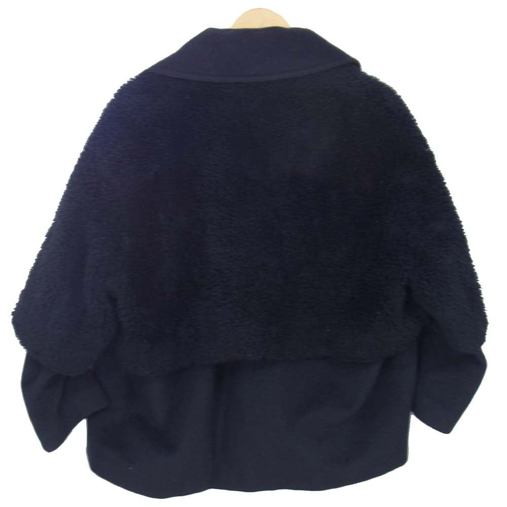 定価7万▶︎ファドスリー FAD3 ボア ウール コート ネイビー系 FREE ファドスリー 10FDF05-79 FAD3 ボア ウール コート ネイビー系 FREE