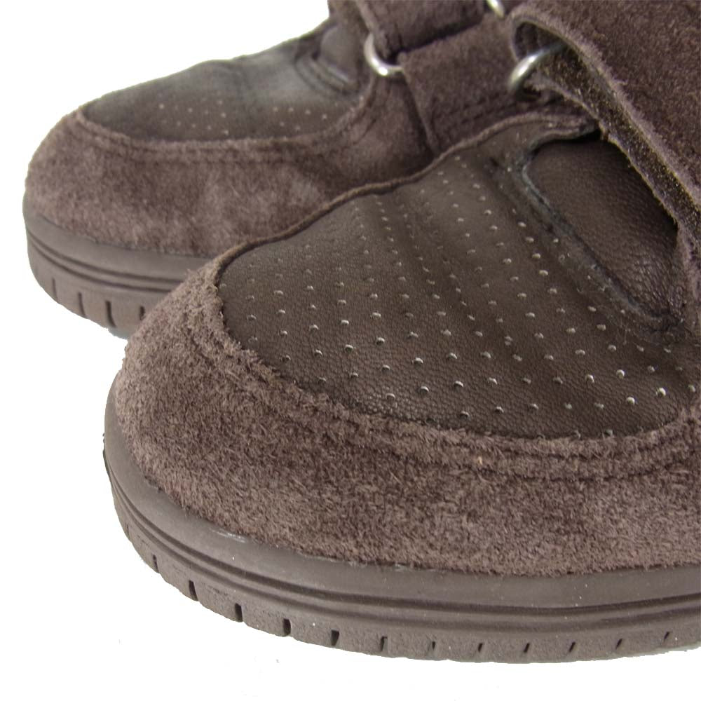 クリスチャンポー スエード ハイカット ブーツ ブラウン系 39【中古】