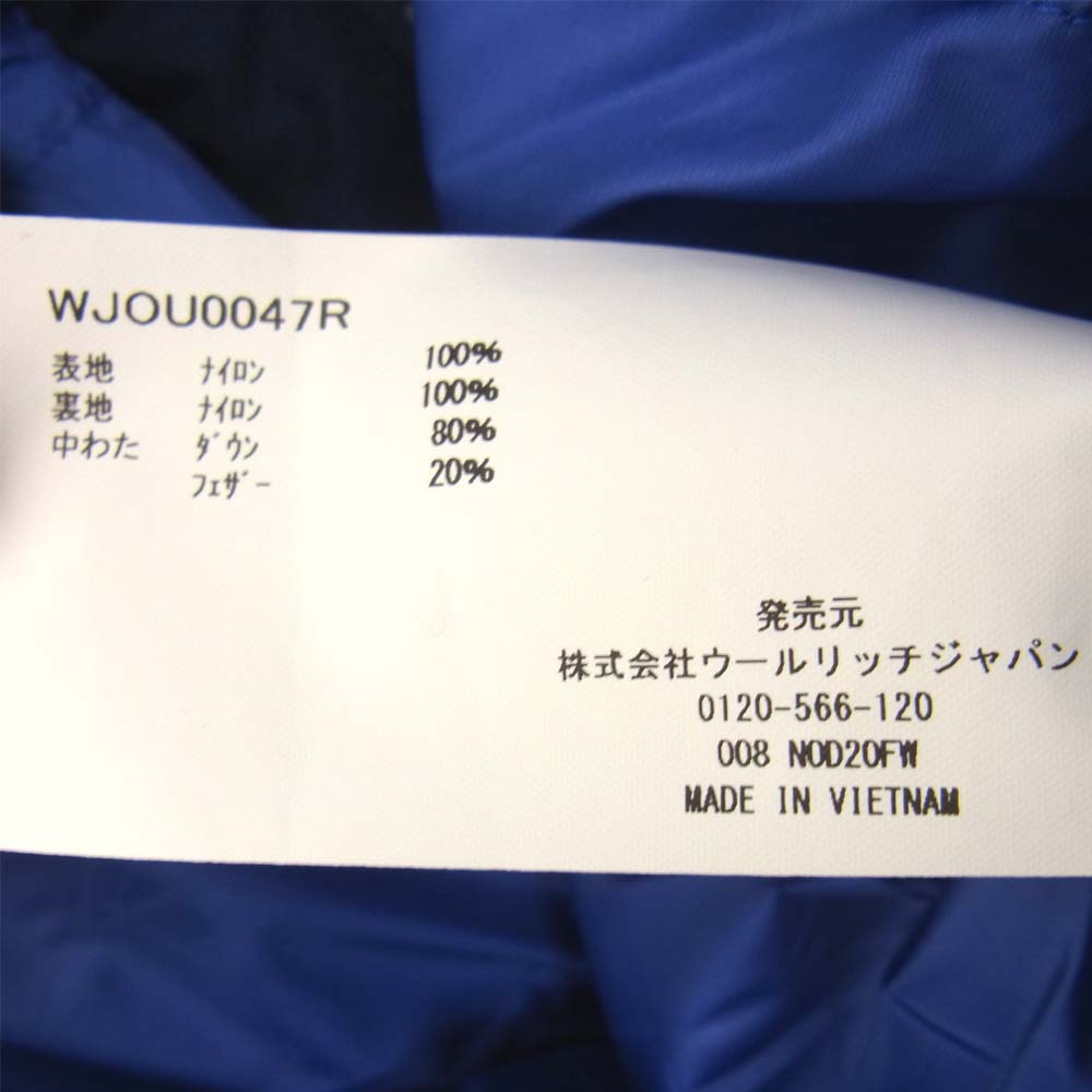 WOOLRICH ウールリッチ WJOU0047R GTX LIGHT PUFFY DOWN PARKA ゴアテックス ライトパフィー ダウン パーカ ネイビー系 L【新古品】【未使用】【中古】