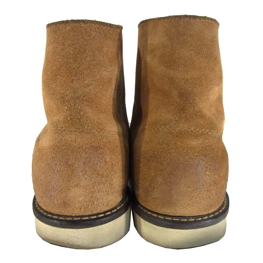 RED WING レッドウィング 8151 Classic Work 6 Round-toe ラウンドトゥ スエード ブーツ ライトブラウン系 11D【中古】