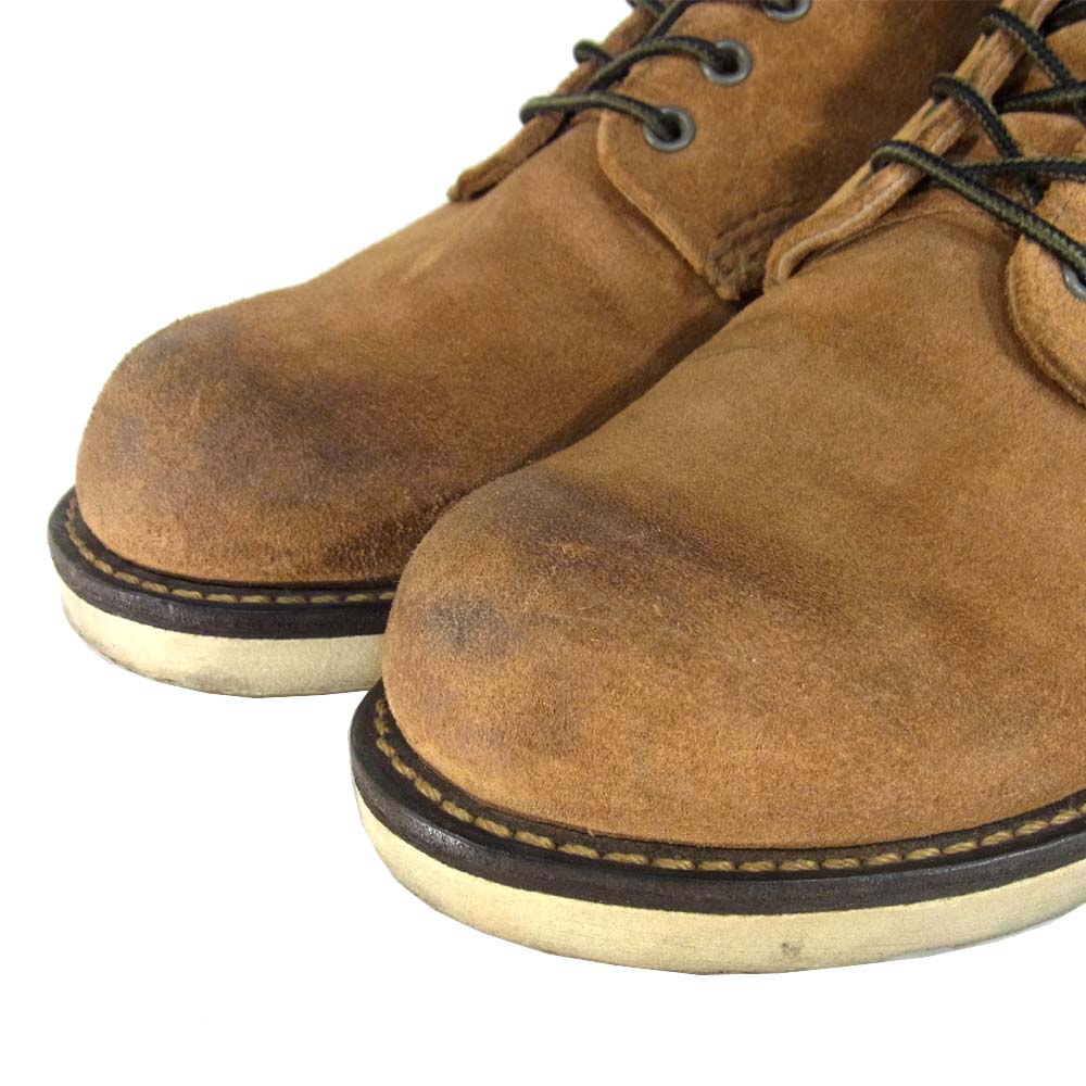 RED WING レッドウィング 8151 Classic Work 6 Round-toe ラウンドトゥ スエード ブーツ ライトブラウン系 11D【中古】