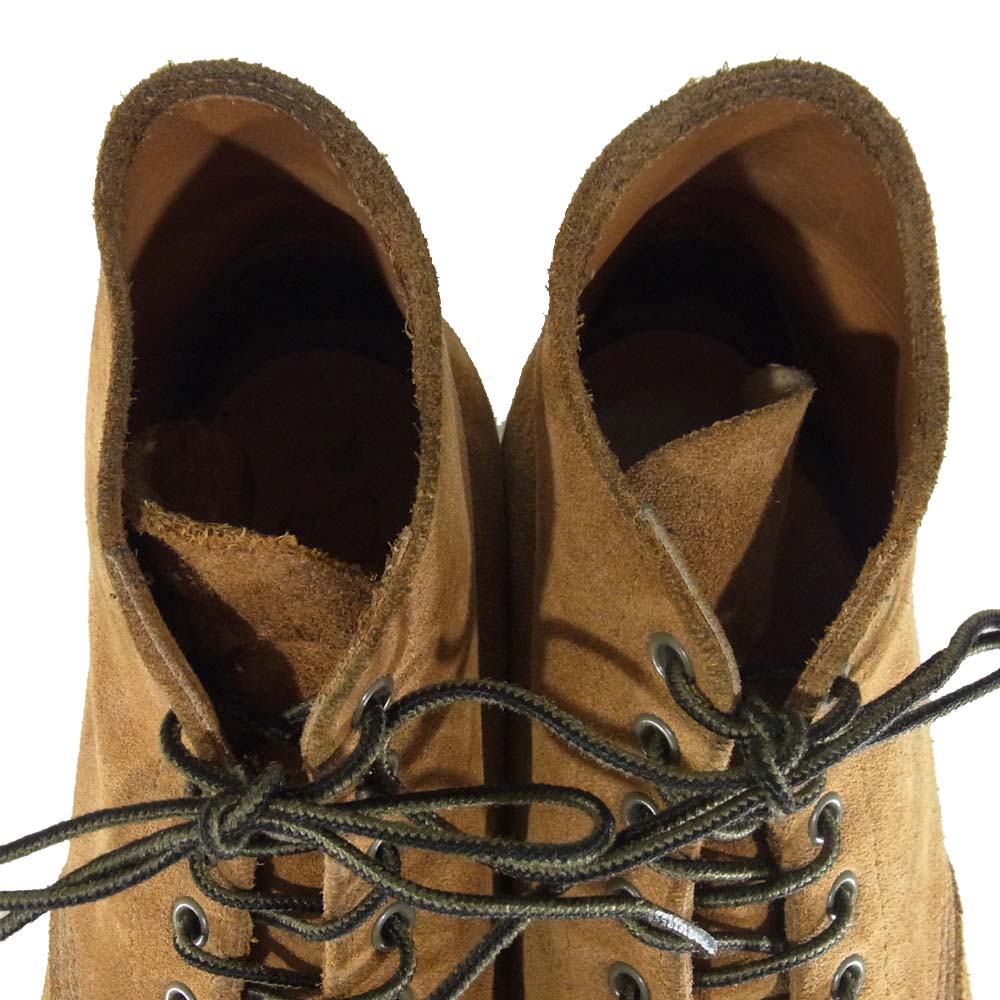 RED WING レッドウィング 8151 Classic Work 6 Round-toe ラウンドトゥ スエード ブーツ ライトブラウン系 11D【中古】